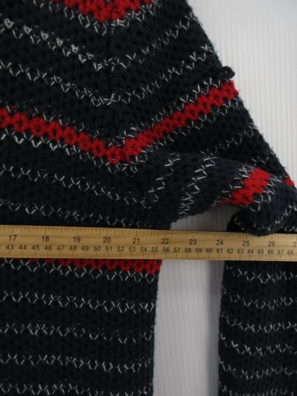 Nautica Sweater XL Pullover Shawl Collar Striped Chunky Knit Preppy